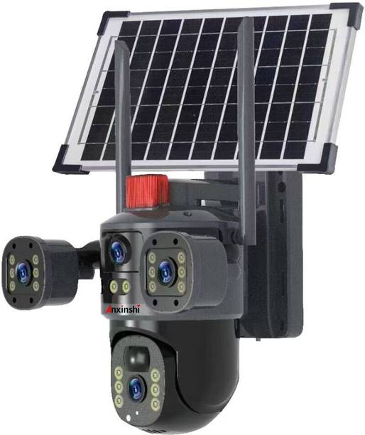 GiftNow 12MP 4G Sim PtZ Solar Cam Triple Screen View,Night Vision Waterproof Security Camera