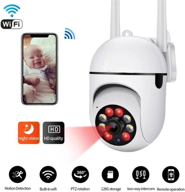 NXXTTNK 3 MP FHD WiFi Indoor Mini Fox PTZ Color Night Vision, 360 View, Alarm, Motion Security Camera