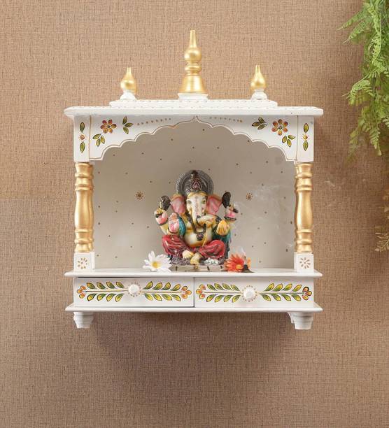FurniGully Mandir Temple for Home Pooja, Arti Solid Wood Home Temple Solid Wood Home Temple Solid Wood Home Temple