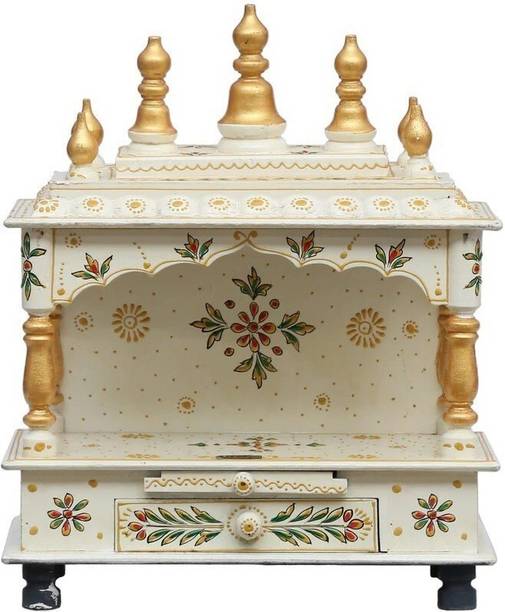 MangalamFur Solid Wood Home Temple