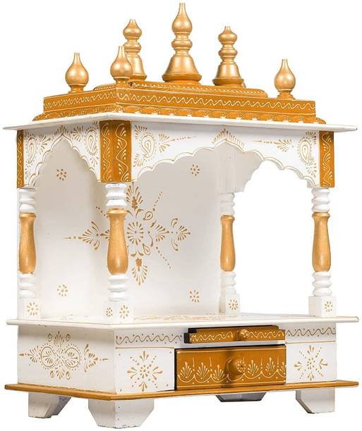 SEENO Mandir Temple for Home Pooja, Arti Solid Wood Home Temple Solid Wood Home Temple Engineered Wood Home Temple