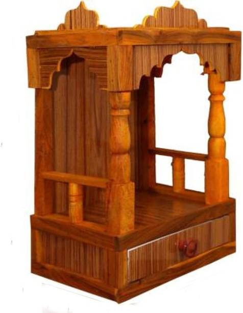 Infinitys Plywood Mandir for Pooja Home Decoration Wall Hanging Beautiful Engineered Wood Home Temple (Height: 40, Pre-assembled)./ Engineered Wood Home Temple