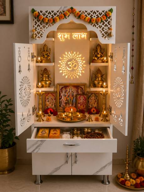 Flipkart Perfect Homes Studio Engineered Wood Home Temple