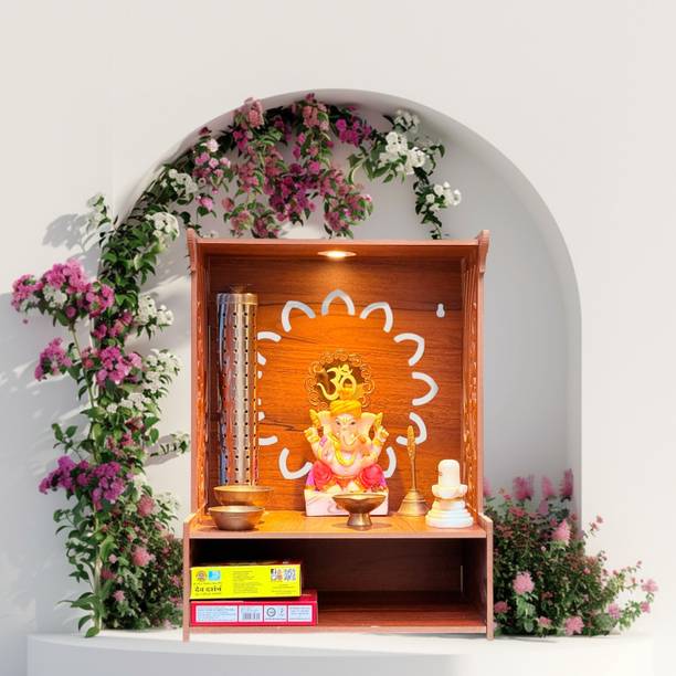 HOODWIN Mangal Pooja Mandir Temple Home Office temple Engineered Wood Home Temple Engineered Wood Home Temple