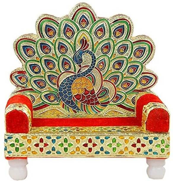 KHBBGM Handicraft Wooden Laddu Gopal (13 X 9 X 14 Cm) (Jula) Showpiece Solid Wood Home Temple