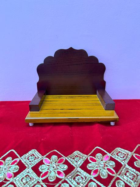 SEKDA’S-Aesthetic in Theism Assembled MGF Wooden Singhasan Asan For Your Loved Thakurji Solid Wood Home Temple