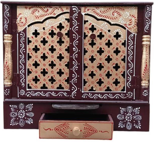 Sit and stay Brown001 Engineered Wood Home Temple