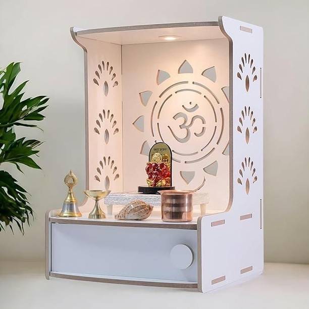 homewey decor multipurpose smart temple wall decor item god mandir modren Engineered Wood Home Temple