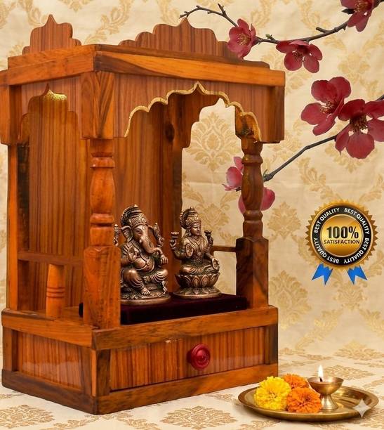 sakshi traders Solid Wood Home Temple