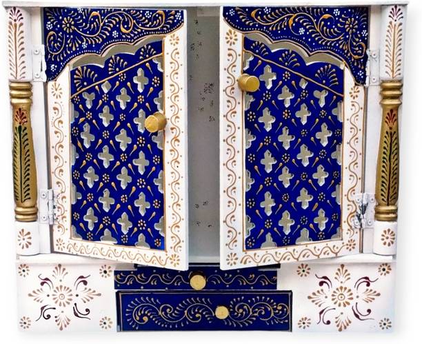 Bhagwati Wooden Temple For Home/Wooden Mandir For Home Engineered Wood Home Temple