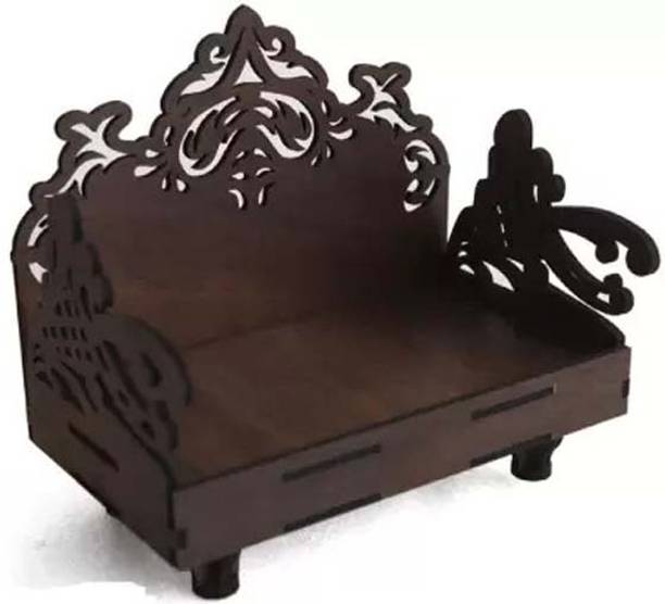 MRIYANGNI Wooden Singhasan Beautiful Plywood Mandir Pooja Handicraft Design Solid Wood Home Temple