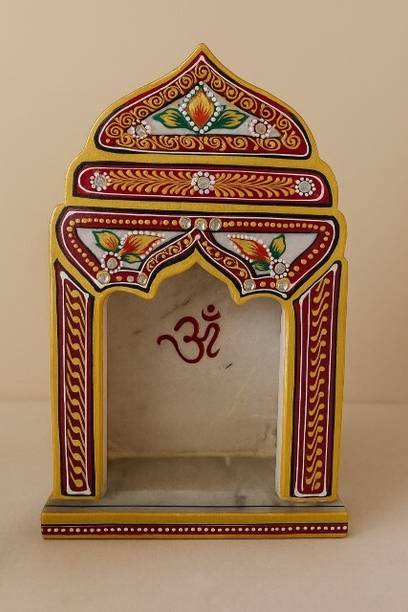 Dhakad WHITE MARBLE PAINTING MANDIR Stone Home Temple