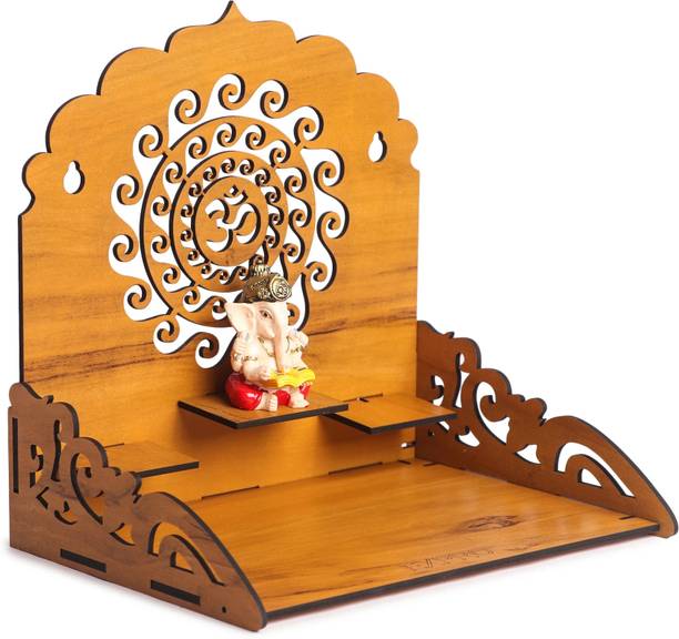 Expro Om Cutout Mandir For Study, Room, Office Compact & Sturdy Engineered Wood Home Temple