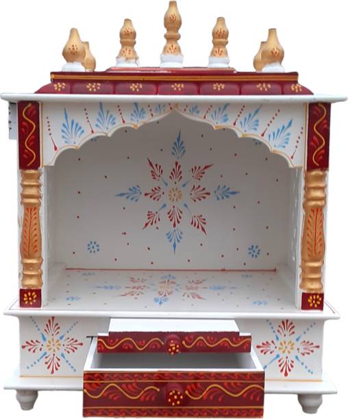 ARINDAMH Temple Brown 5 Solid Wood Home Temple