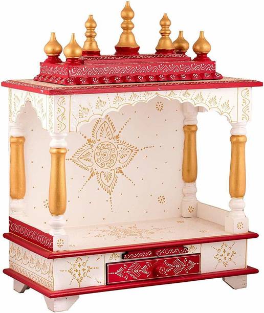 FurniGully Mandir Temple for Home Pooja, Arti Solid Wood Home Temple Solid Wood Home Temple Solid Wood Home Temple
