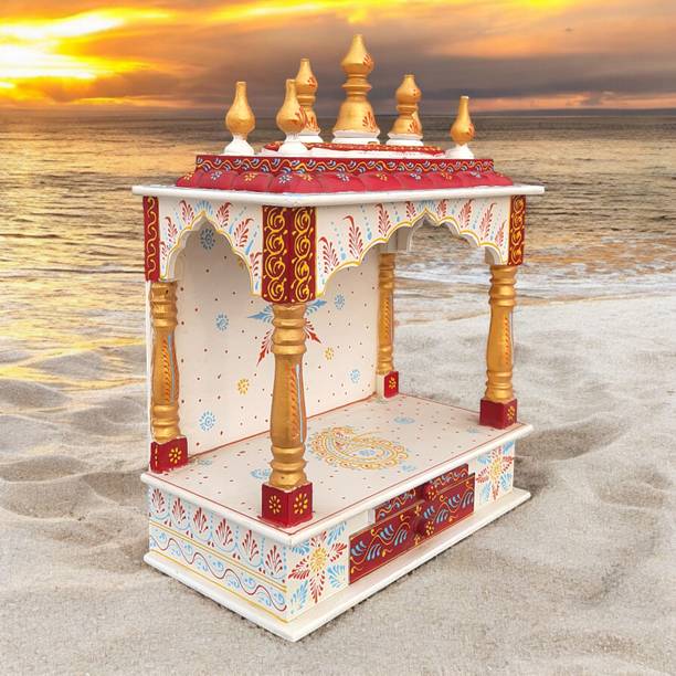 ARINDAMH 8Red Solid Wood Home Temple