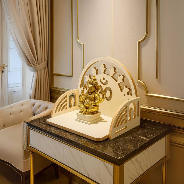 homewey decor Wall Mount Temple ll Pooja Ghar ll Dev Dwar For Home&Office Engineered Wood Home Temple