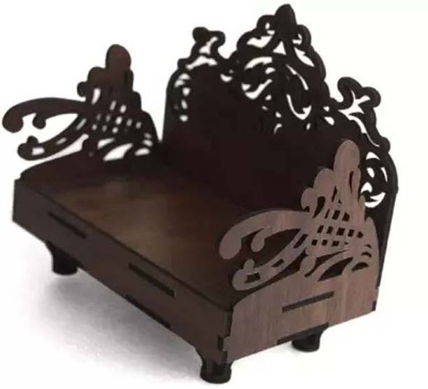 NOGAIYA Wooden Singhasan Beautiful Plywood Mandir Pooja Handicraft Design Solid Wood Home Temple