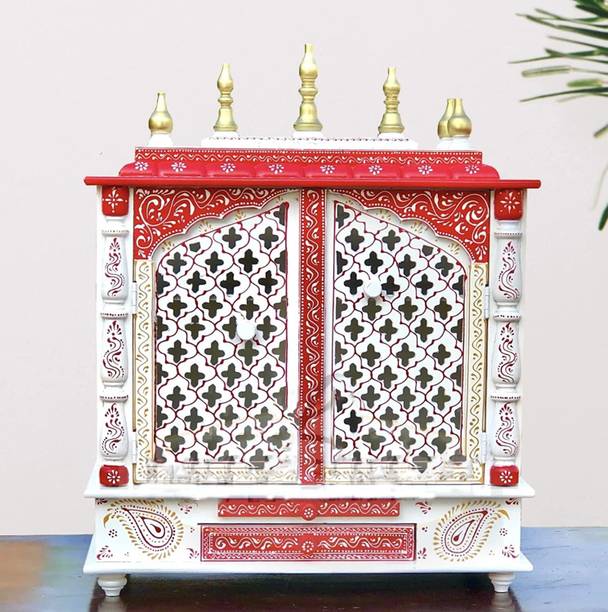 Murfi (Mandir) Temple for Home Pooja, Arti ||Unique Design Temple for Home and Office Solid Wood Home Temple