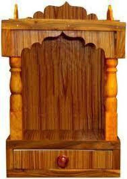 Rpp Latest God Attractive wooden temple for home (Height-45, Length-32 Width-22cm) Solid Wood Home Temple