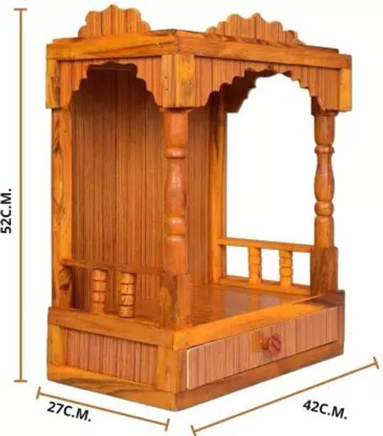Namo Enterprises Wooden temple for home/ office Solid Wood Home Temple