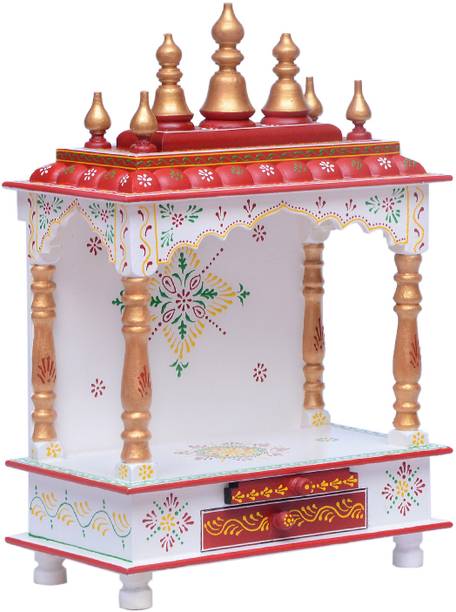 Flipkart Perfect Homes Studio Home Temple Puja Mandir Mandap Solid Wood Home Temple