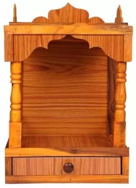 HWT Latest Handmade Pooja ghar/mandir /temple Solid Wood Home Temple