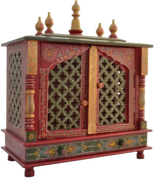 kamdhenu art and craft Mandir Temple for Home Pooja, Arti Solid Wood Home Temple Solid Wood Home Temple Solid Wood Home Temple