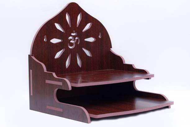 Rudrax Wooden Beautiful Plywood Mandir Pooja Room Home Decor Office Engineered Wood Home Temple