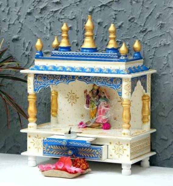 kamdhenu art and craft Solid Wood Home Temple