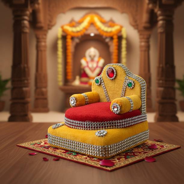 LATA DIVINE ENTERPRISES 0 to 1 laddu gopal valvet singhasan PVC Foam Board Home Temple