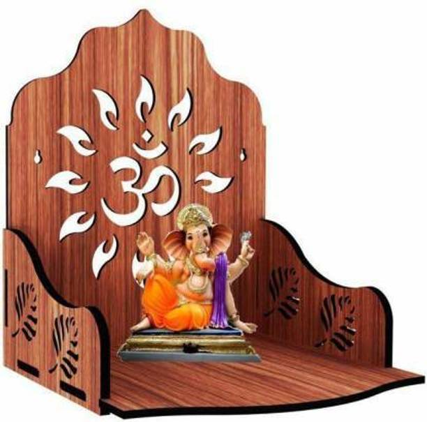 SRM Premium Wooden Temple For Home, Office, Decor_12 Engineered Wood Home Temple