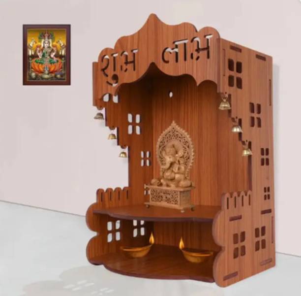 Saksham Home Temple Engineered Wood Office Home Temple (Height: 35.5 Engineered Wood Home Temple