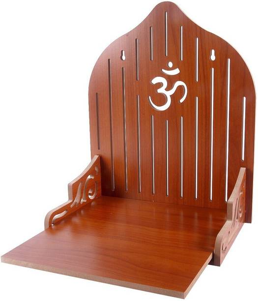 Nirmit k impex Wooden Temple|Temple Om|Mandir|Pooja Ghar|Wall Mounted Temple| Solid Wood Home Temple