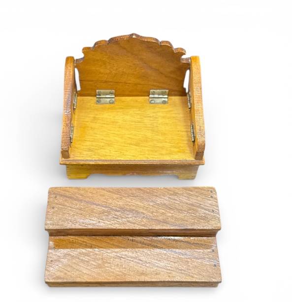 Golden Agarbatti Centre Solid Wood Home Temple