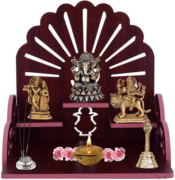 Priyat Wooden Temple| |Kovil| Engineered Wood Temple Engineered Wood, Solid Wood Home Temple
