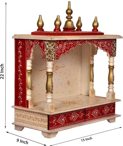 Murfi Solid Wood Home Temple