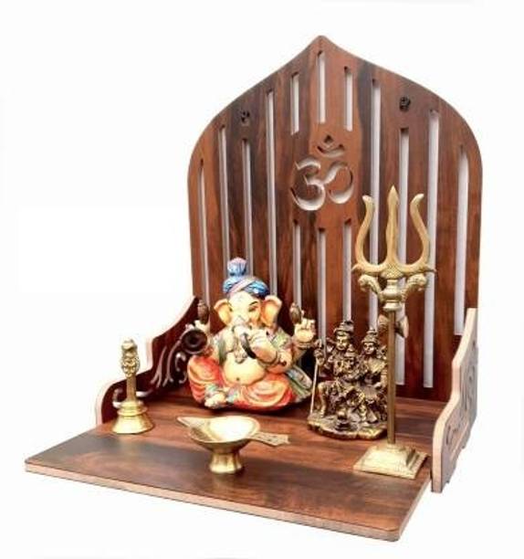 Gojeeva Premium Wooden Temple For Home, Office, Decor_1 Engineered Wood Home Temple
