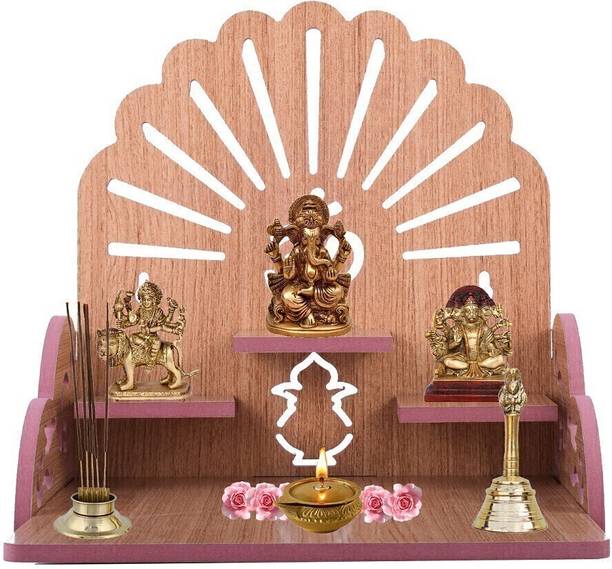 Bloriza Art and Craft Wooden Temple Beautiful Plywood Mandir Pooja Room Home Decor Office OR Home Temple Temple Wooden Beautiful Plywood Mandir Pooja Room Home Decor Office OR Home Temple Wall Hanging Product Engineered Wood Home TempleWooden Singhasan Temple for God, Laddu Gopal Sinhasan for Pooja Mandir, Singhasan for Diwali, Durga Pooja, Navratri, Ganesh Chaturthi Engineered Wood Home Temple