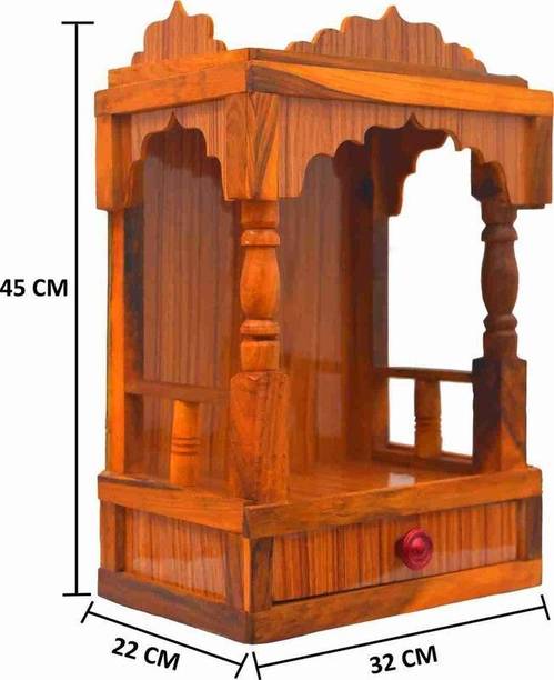 Mf Beautyful New Wooden Temple 45cm. Solid Wood Home Temple