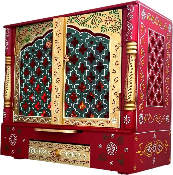 जमवैयार्ट Temple for Home Pooja, Arti सॉलिड वुड घर का मंदिर