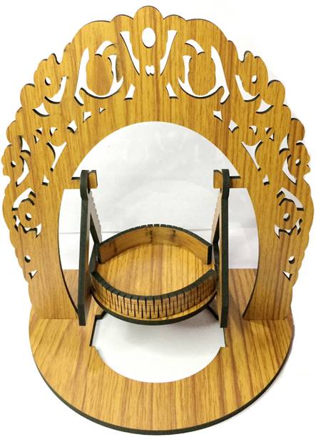 NOGAIYA Wooden singhasan Beautiful Plywood Mandir Pooja Handicraft Design Solid Wood Home Temple