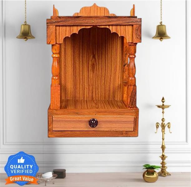 Nivistar Enterprises. wooden temple wooden Temple Plywood Mandir for Pooja Home Decoration Solid Wood Home Temple