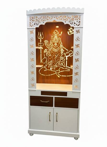 BHARATTEMPLES HANDCRAFTED CLASSIC WOODEN HOME TEMPLE Solid Wood Home Temple