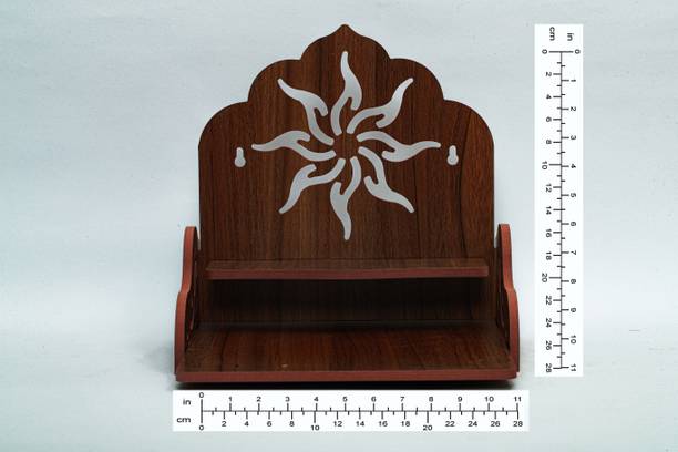 STASTORE Wooden Singhasan Temple. Wall Hanging and Table Top | Home Mandir Temple | Home Decor Beautiful Wooden Temple.Wooden Wall Mounted Hanging Puja Temple Stylish Wood God Stand for Pooja Room Mandir Devghar Stand for Home Engineered Wood Home Temple