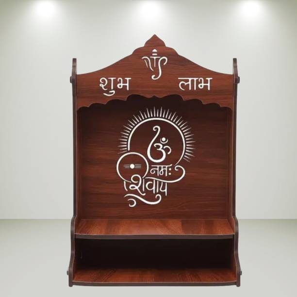 Echowood Wooden Pooja Mandir for Home Solid Wood Home Temple