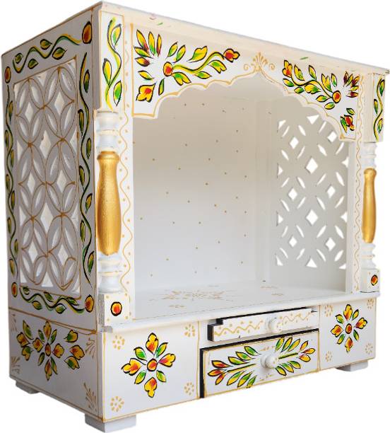 SEENO Mandir Temple for Home Pooja, Arti Solid Wood Home Temple Solid Wood Home Temple Engineered Wood Home Temple