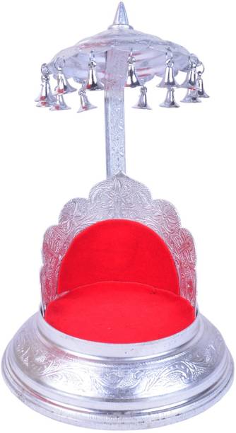 TECHZAGE laddu gopal singhasan, ganesh singhasan Metal Home Temple