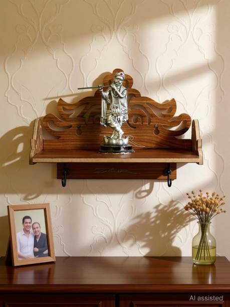7CR WB Temple Wooden Wall Shelf