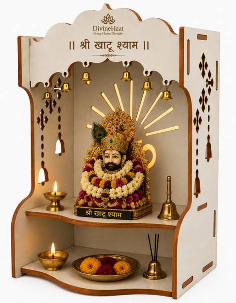 Ganesh ji mandir Shyam temple 02 Solid Wood Home Temple